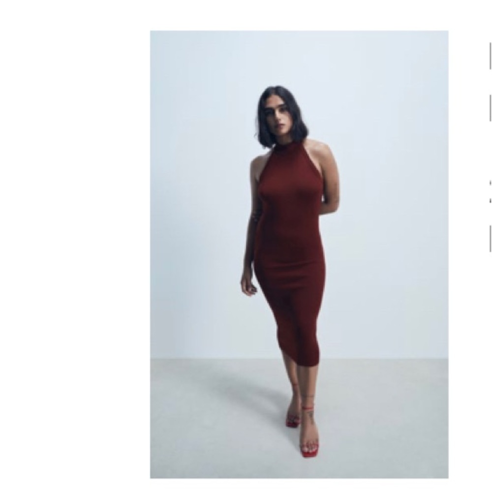 Zara midi dress stretch size L